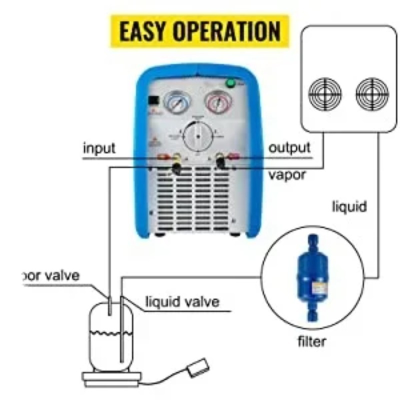 공장가 휴대용 미니 듀얼 실린더 1형 냉매 회수 장치  - Coolant Flush Machine 리뷰 및 가격