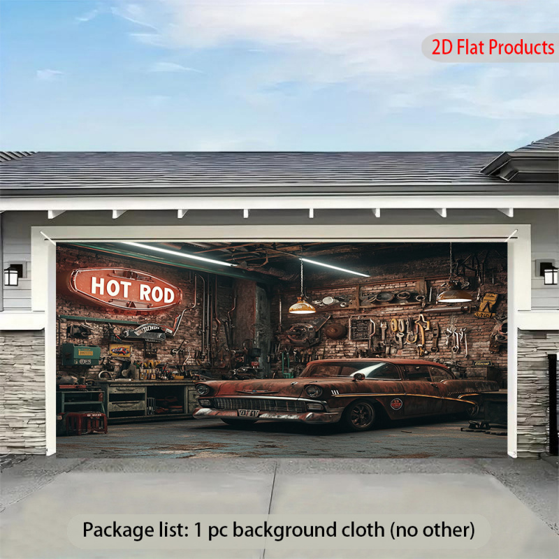 1빈티지 자동차 차고 배너 배경 - 빈티지1950199 - Auto Repair Shop Background 리뷰 및 가격