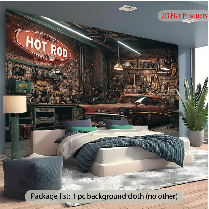 1빈티지 자동차 차고 배너 배경 - 빈티지1950199 - Auto Repair Shop Background 리뷰 및 가격